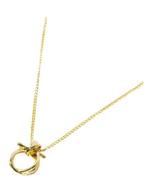 Circle Knot Pendant Necklace in Gold