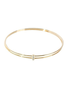 Matchstick Bangle in Gold