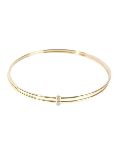 Matchstick Bangle in Gold