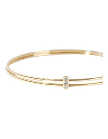 Matchstick Bangle in Gold