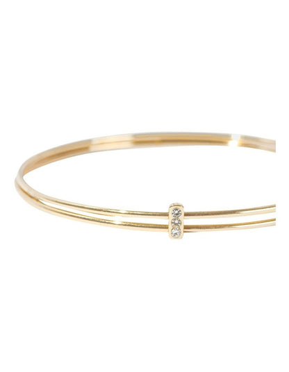 Matchstick Bangle in Gold