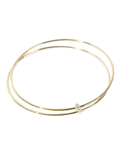 Matchstick Bangle in Gold