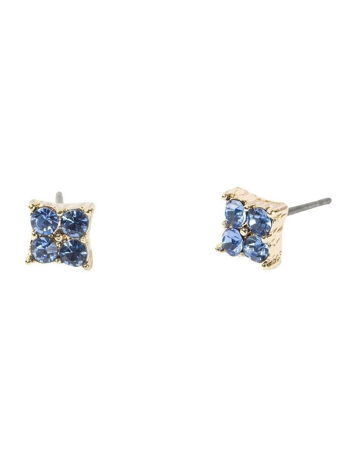 Floret Stud Earring Pack in Blue