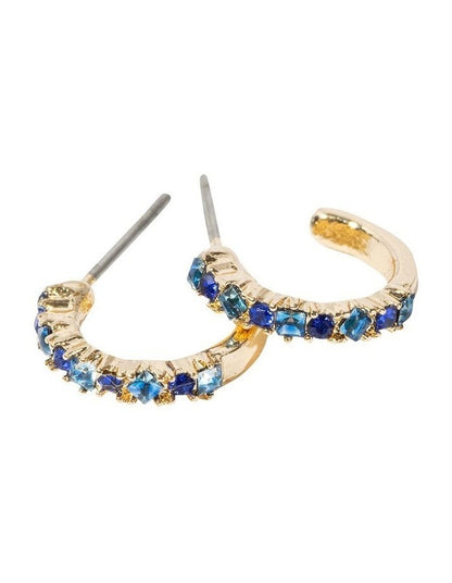 Floret Stud Earring Pack in Blue