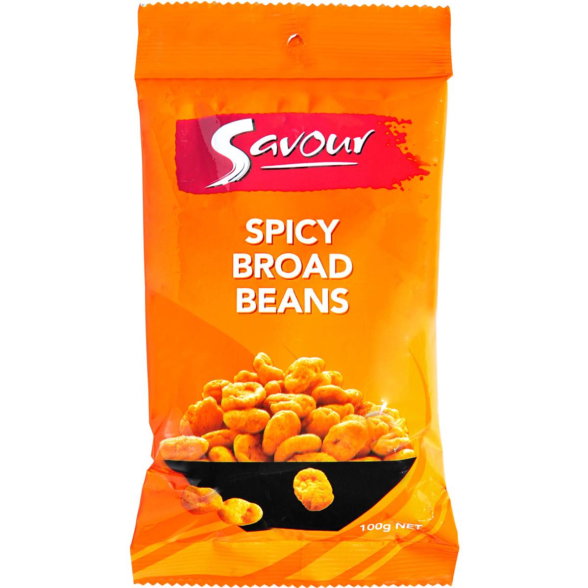 Savour Canned Spicy Beans Broad 100g