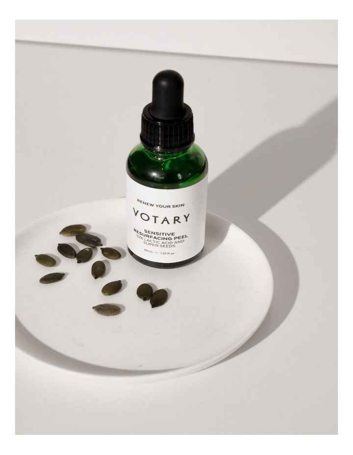 10% Lactic Acid and Super Seeds Sensitive Resurfacing Peel 30ml