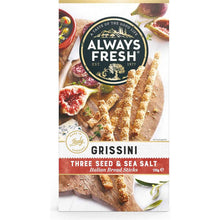 Always Fresh Grissini Three Seed & Sea Salt 125g
