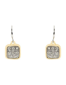 Framed Crystal Earrings in Multi