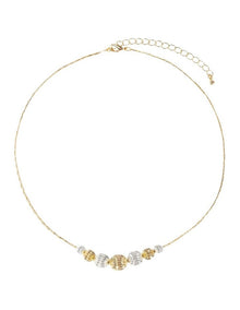 Textured Ball Necklace in Multi