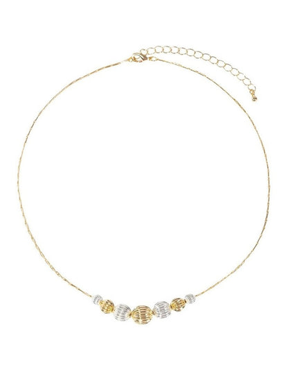 Textured Ball Necklace in Multi