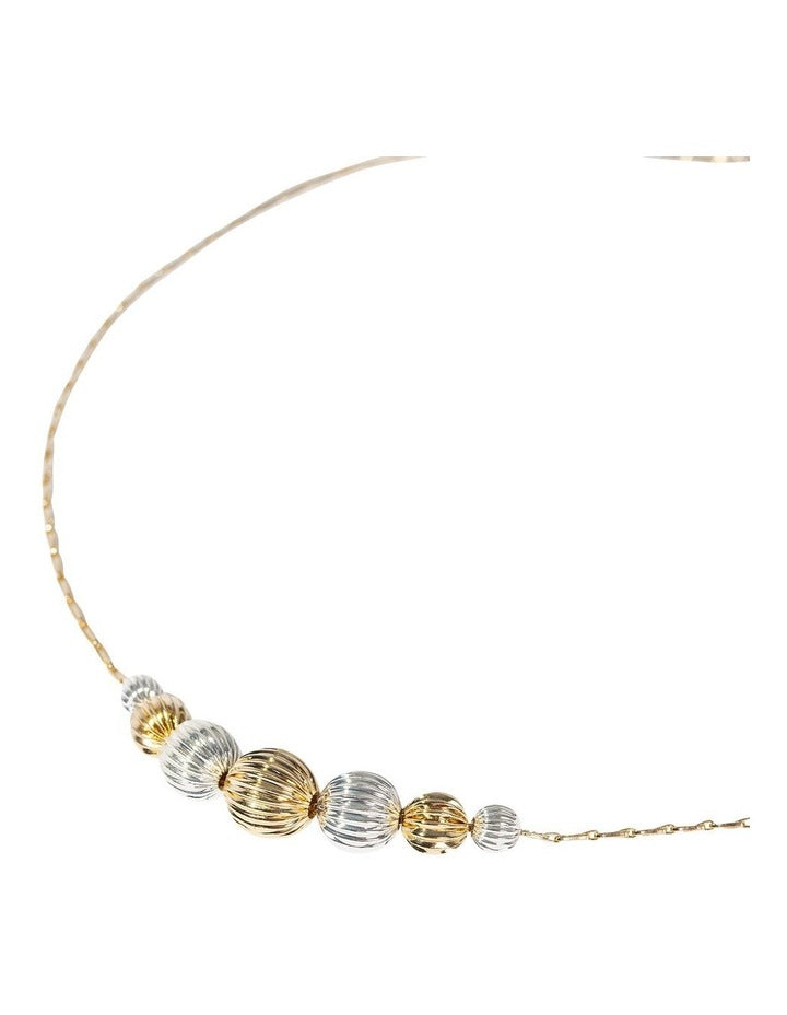 Textured Ball Necklace in Multi
