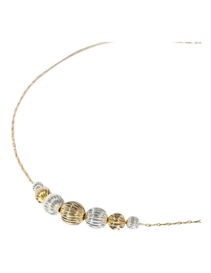 Textured Ball Necklace in Multi