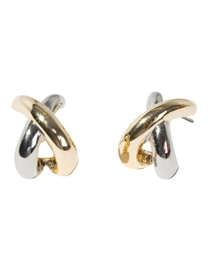 Criss-cross Stud Earrings in Multi