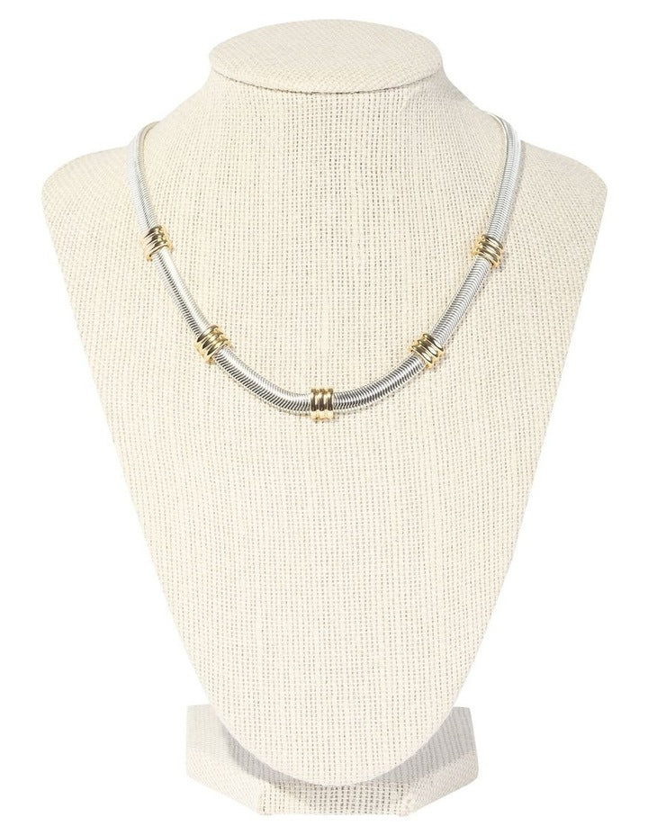 Sleek Bar Tab Necklace in Multi