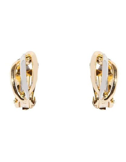 Intertwined Knot Clip On Earrings in Multi