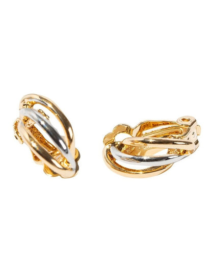 Intertwined Knot Clip On Earrings in Multi