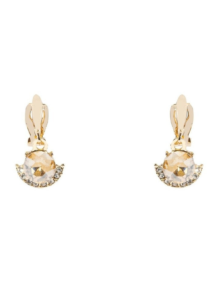 Nouveau Clip On Earrings in Gold