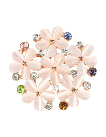 Flower Meadow Brooch in Pink