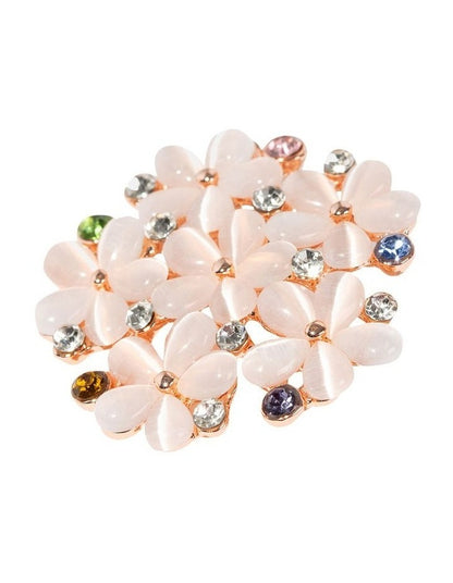 Flower Meadow Brooch in Pink