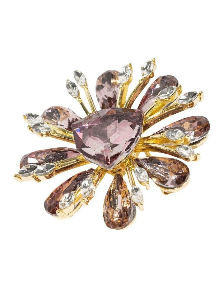 Aurora Rhinestone Brooch in Multi