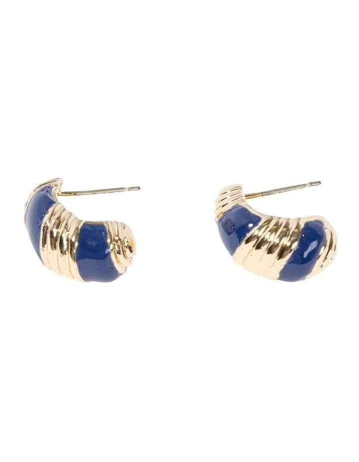 Twist Enamel Detail Earrings in Multi