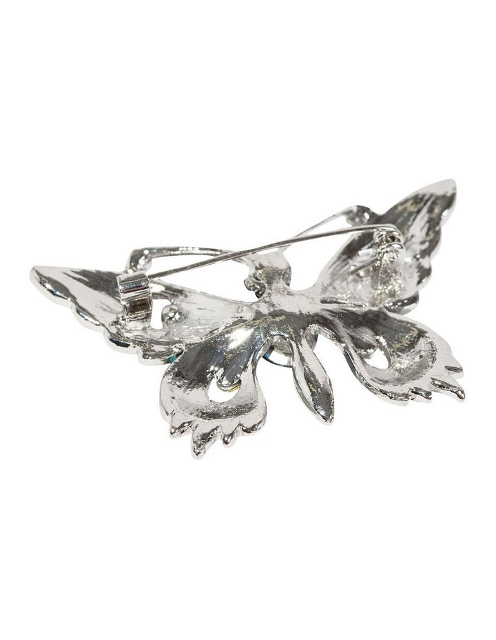 Gemstone Butterfly Brooch in Multi