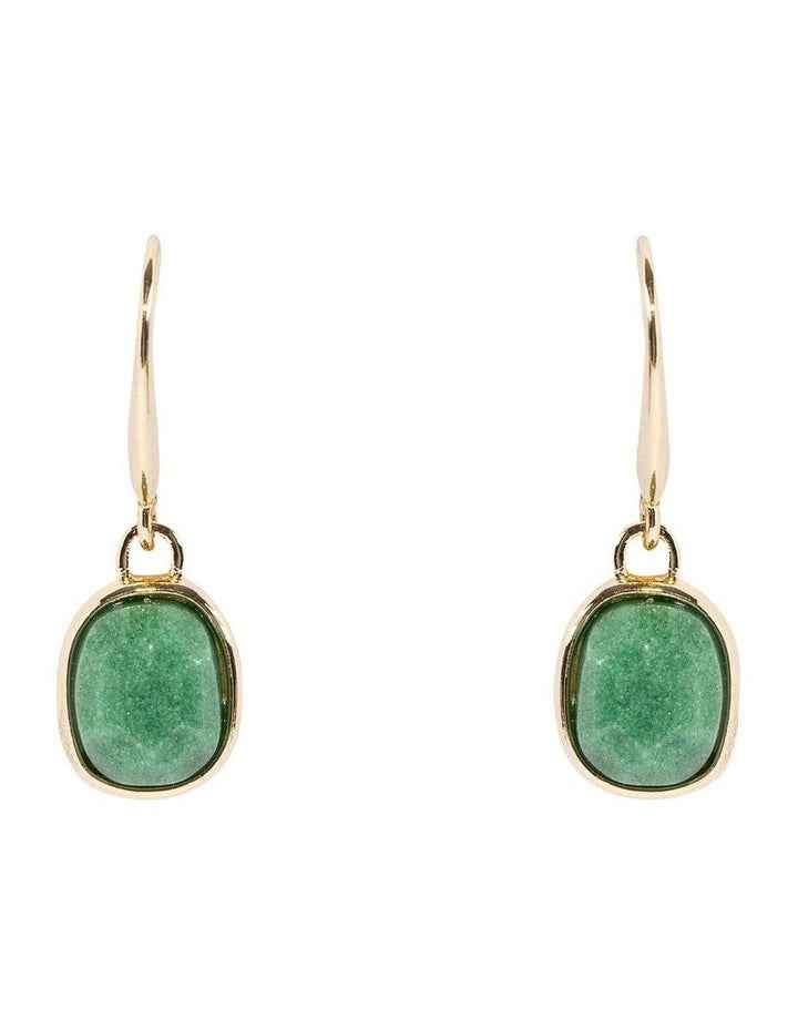 Serene Dangle Earrings in Green