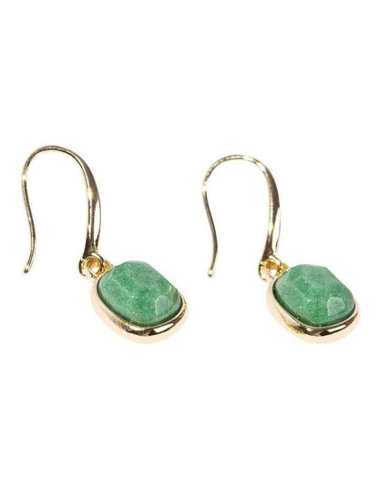 Serene Dangle Earrings in Green