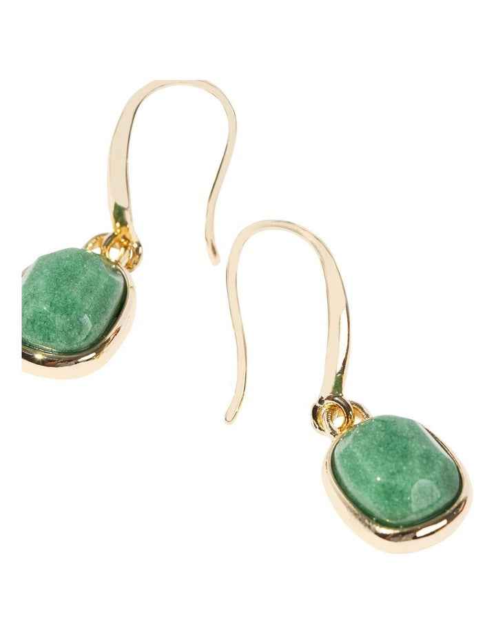 Serene Dangle Earrings in Green