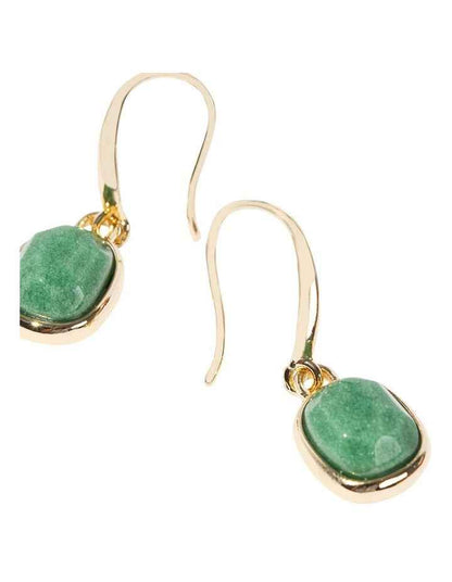 Serene Dangle Earrings in Green