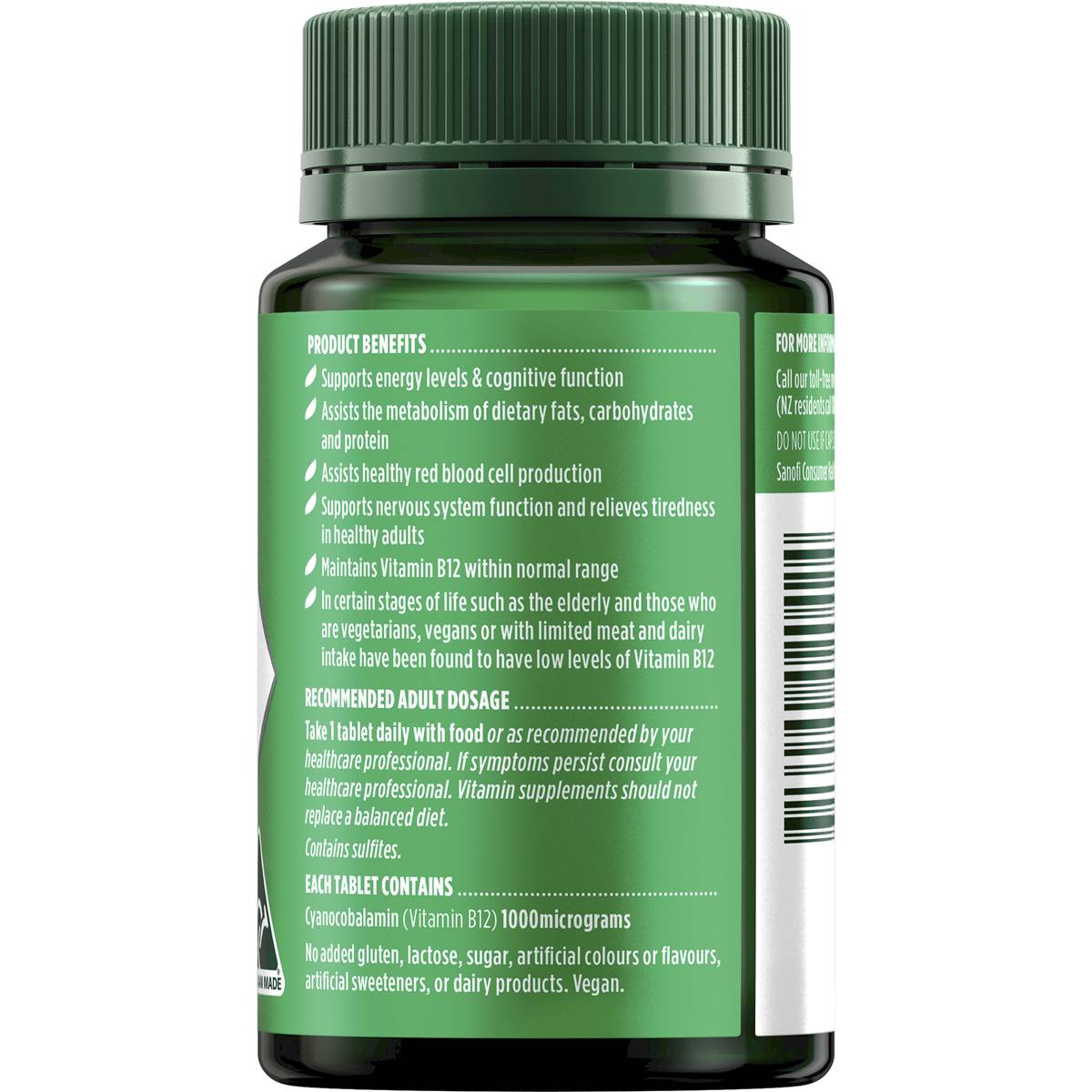 Nature's Own Vitamin b12 1000mcg Vitamin b Tablets For Energy 150 Pack