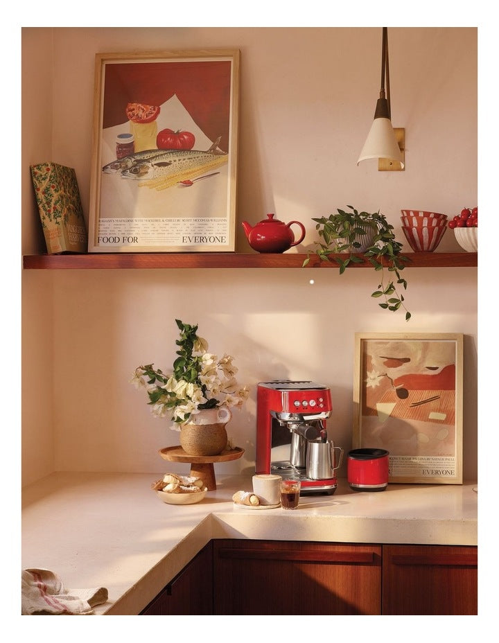 The Bambino Plus Coffee Machine in Pomodoro Rosso BES500PMR4IAN1