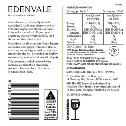 Edenvale Non Alcoholic Wine Chardonnay 750ml