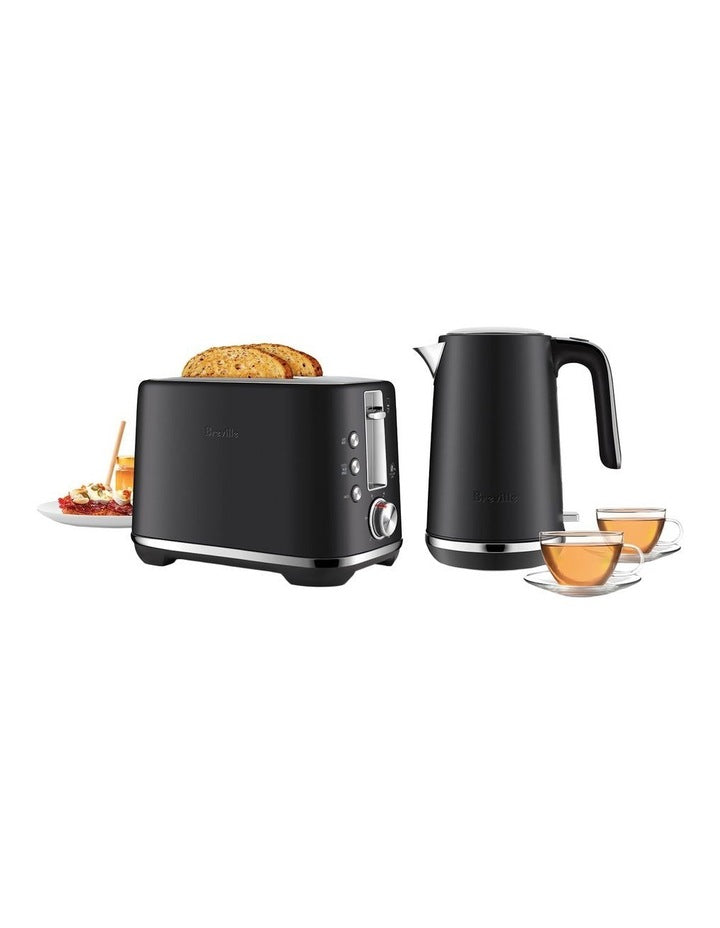 The Brunch Duo Toaster And Kettle LKT682MTB2IAN1 in Matte Black