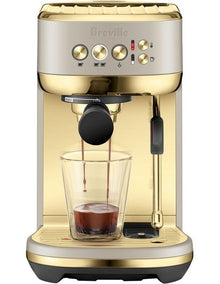 The Bambino Plus Coffee Machine BES500ANB4IAN1 in Almond Nougat Brass