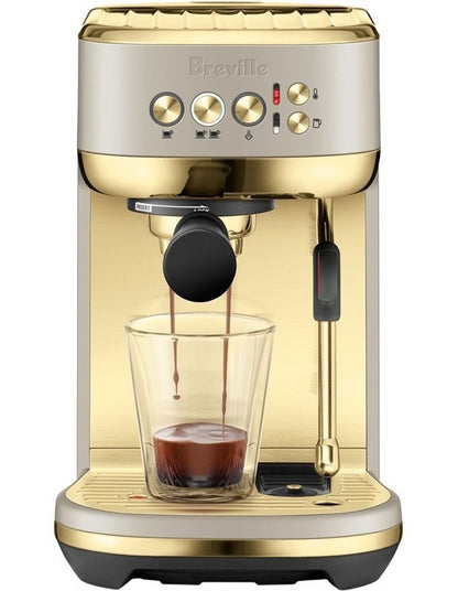 The Bambino Plus Coffee Machine BES500ANB4IAN1 in Almond Nougat Brass