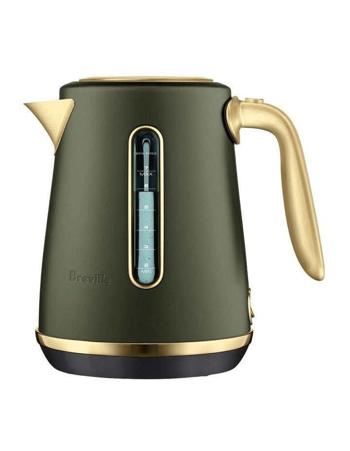 The Soft Top Luxe Kettle in Olive Tapenade Brass BKE735OLB4IAN1