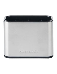 Stainless Steel Sink Brush Caddy in Silver