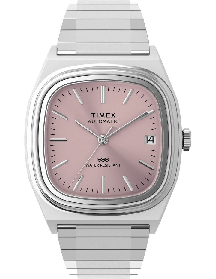Automatic 1983 E Line Stainless Steel Expansion Band Watch 34mm in Silver