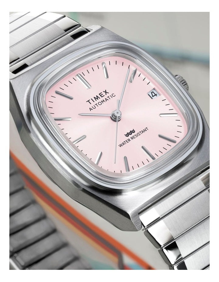 Automatic 1983 E Line Stainless Steel Expansion Band Watch 34mm in Silver