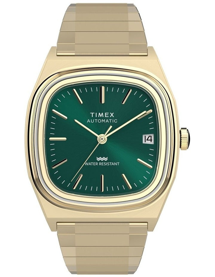Automatic 1983 E Line Stainless Steel Expansion Band Watch 34mm in Gold