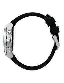 Continental Chronograph Synthetic Rubber Strap Watch 40mm in Black