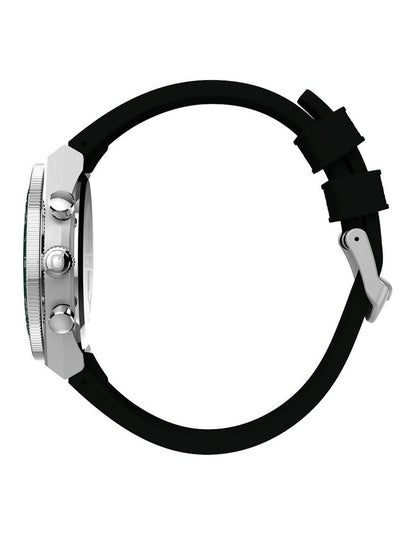 Continental Chronograph Synthetic Rubber Strap Watch 40mm in Black