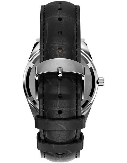 Vega 1978 Reissue Leather Strap Watch 38mm in Black