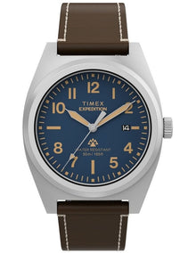 Expedition Capstone Eco-Friendly Leather Strap Watch 39mm in Brown