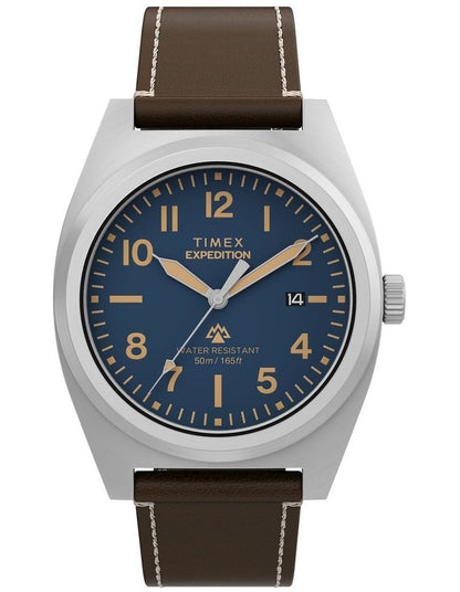 Expedition Capstone Eco-Friendly Leather Strap Watch 39mm in Brown