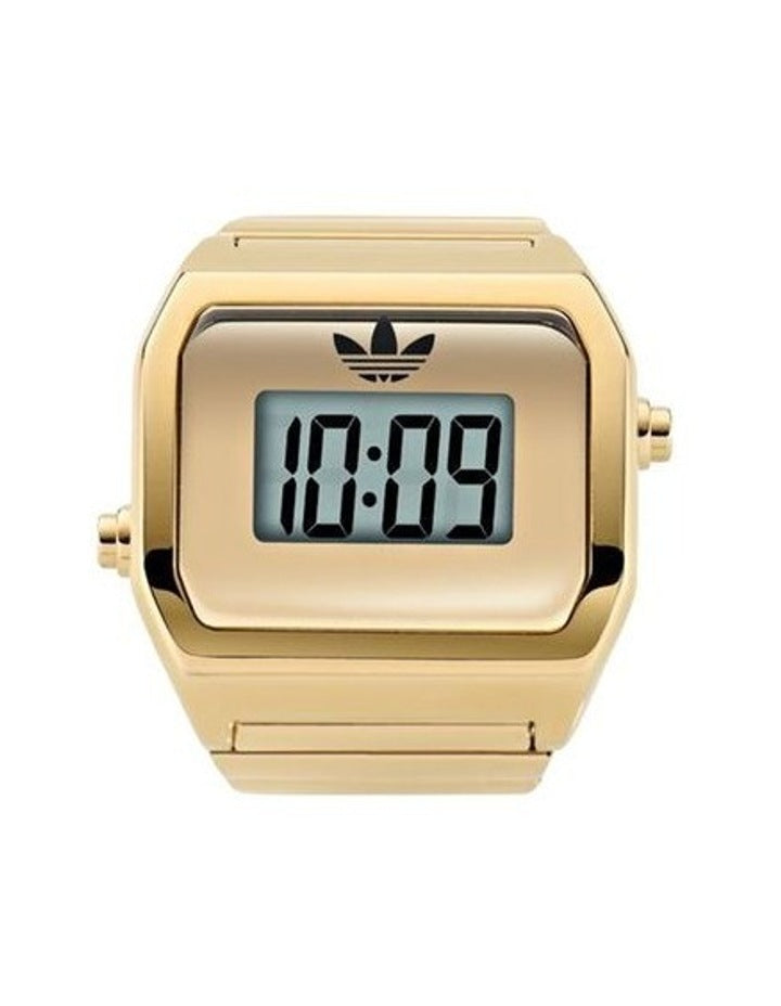 Digital Two Ring Watch AOST26036 in Gold