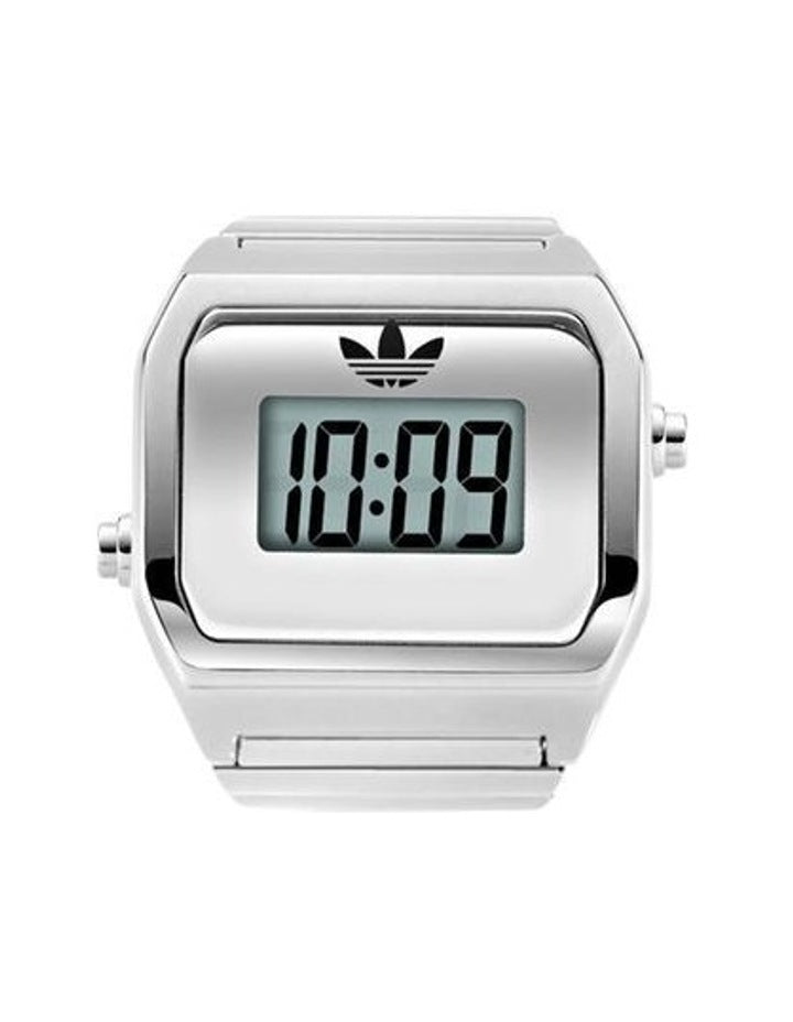Digital Two Ring Watch AOST26037 in Silver