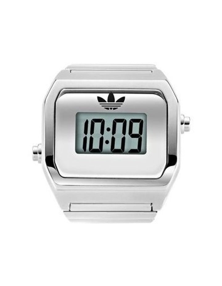 Digital Two Ring Watch AOST26037 in Silver