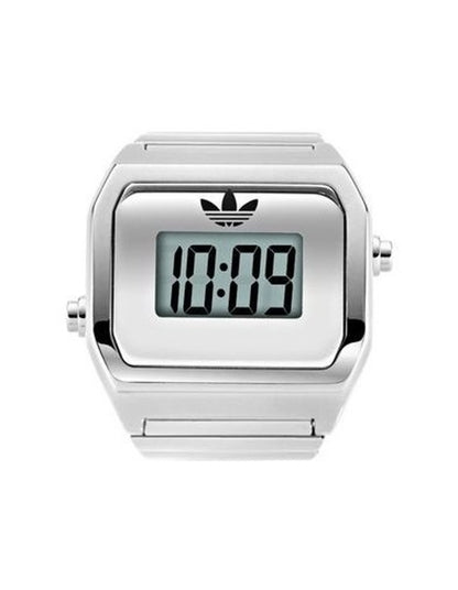 Digital Two Ring Watch AOST26037 in Silver